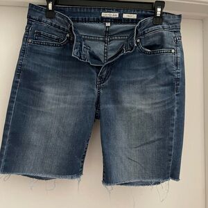 Calvin Klein Blue Denim Cutoff Shorts
